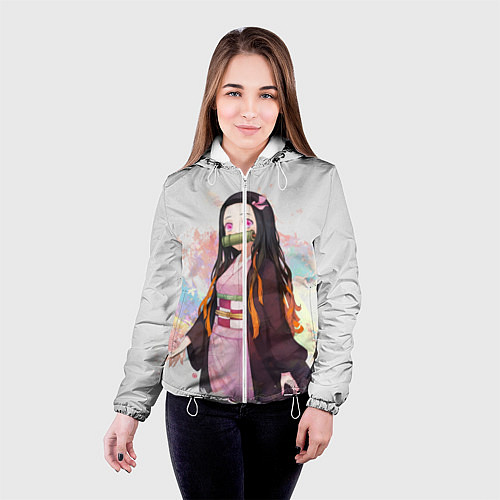 Женская куртка KIMETSU NO YAIBA / 3D-Белый – фото 4
