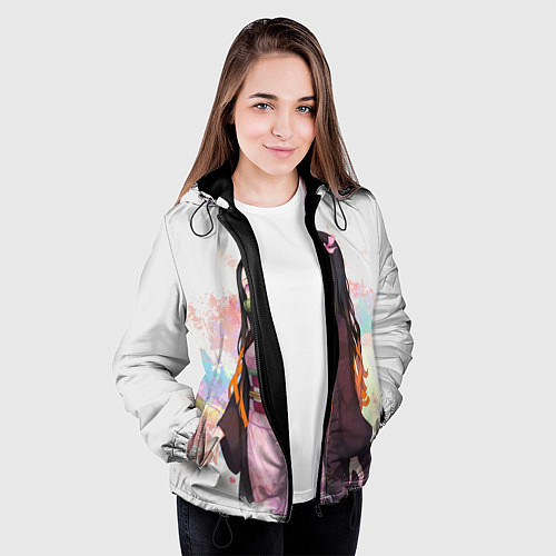 Женская куртка KIMETSU NO YAIBA / 3D-Черный – фото 3