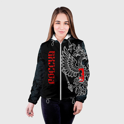 Женская куртка Россия / 3D-Белый – фото 4