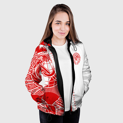 Женская куртка СССР / 3D-Черный – фото 3