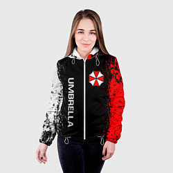 Куртка с капюшоном женская RESIDENT EVIL UMBRELLA, цвет: 3D-белый — фото 2