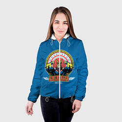 Куртка с капюшоном женская MY HERO ACADEMIA руки базуки, цвет: 3D-белый — фото 2