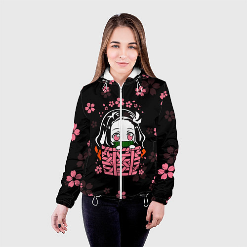 Женская куртка KIMETSU NO YAIBA / 3D-Белый – фото 4