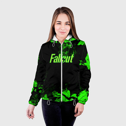 Женская куртка FALLOUT / 3D-Белый – фото 4