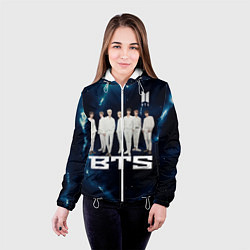 Куртка с капюшоном женская BTS, цвет: 3D-белый — фото 2