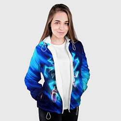 Куртка с капюшоном женская СОНИК, цвет: 3D-белый — фото 2