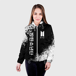 Куртка с капюшоном женская BTS, цвет: 3D-белый — фото 2