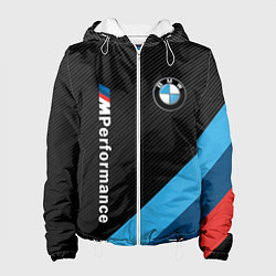 Куртка с капюшоном женская BMW M PERFORMANCE, цвет: 3D-белый