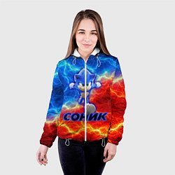 Куртка с капюшоном женская СОНИК, цвет: 3D-белый — фото 2