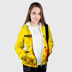 Куртка с капюшоном женская PIKACHU, цвет: 3D-белый — фото 2