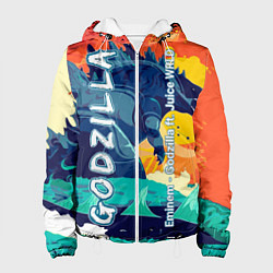 Куртка с капюшоном женская Eminem и Juice WRLD, цвет: 3D-белый