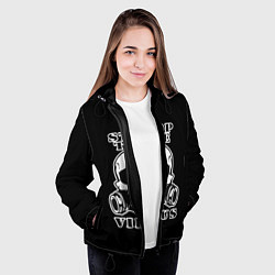 Куртка с капюшоном женская Stop The Virus, цвет: 3D-черный — фото 2