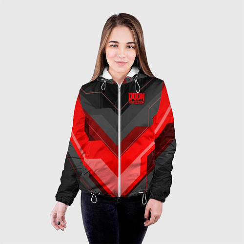 Женская куртка DOOM Eternal / 3D-Белый – фото 4