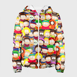 Куртка с капюшоном женская ЮЖНЫЙ ПАРК, цвет: 3D-белый