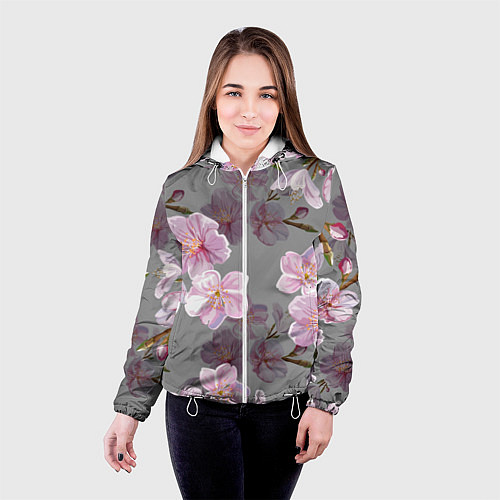 Женская куртка САКУРА / 3D-Белый – фото 4