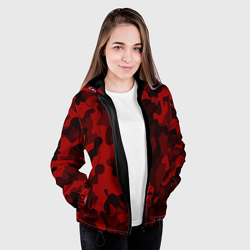 Женская куртка RED MILITARY / 3D-Черный – фото 3