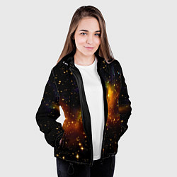 Куртка с капюшоном женская STARS, цвет: 3D-черный — фото 2