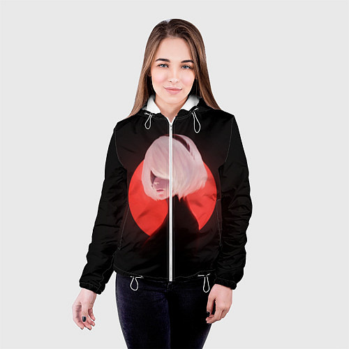 Женская куртка 2b Nier Black / 3D-Белый – фото 4