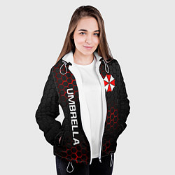 Куртка с капюшоном женская UMBRELLA CORP, цвет: 3D-белый — фото 2