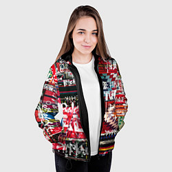 Куртка с капюшоном женская Balchik pattern, цвет: 3D-черный — фото 2