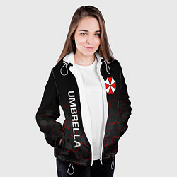 Куртка с капюшоном женская UMBRELLA CORP, цвет: 3D-белый — фото 2