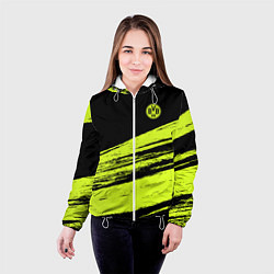 Куртка с капюшоном женская FC Borussia, цвет: 3D-белый — фото 2