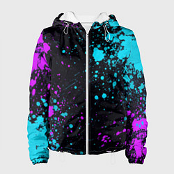Женская куртка БРЫЗГИ КРАСКИ NEON