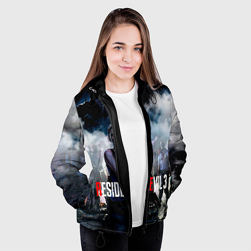 Женская куртка RESIDENT EVIL 3 / 3D-Черный – фото 3