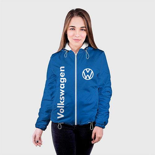 Женская куртка Volkswagen / 3D-Белый – фото 4