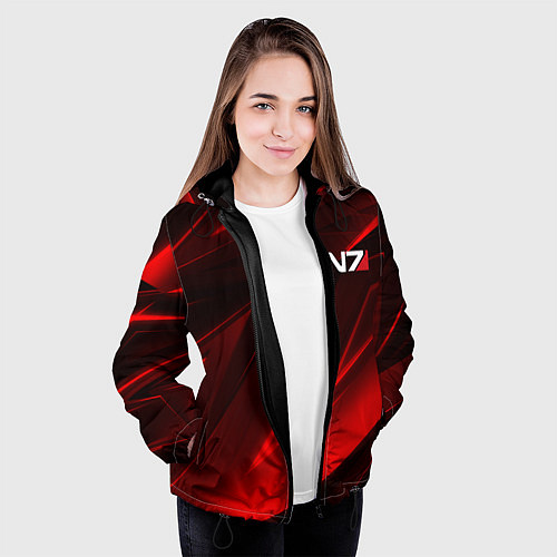 Женская куртка MASS EFFECT N7 / 3D-Черный – фото 3