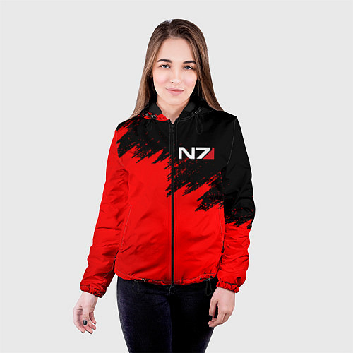 Женская куртка MASS EFFECT N7 / 3D-Черный – фото 4