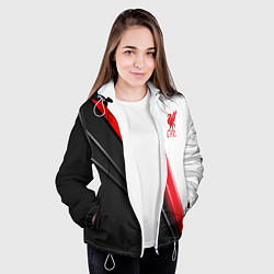 Куртка с капюшоном женская Liverpool F C, цвет: 3D-белый — фото 2