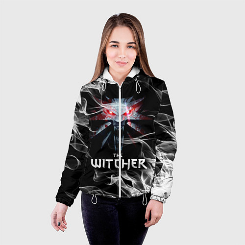 Женская куртка ВЕДЬМАК / 3D-Белый – фото 4