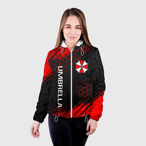 Женская куртка UMBRELLA CORP / 3D-Белый – фото 4