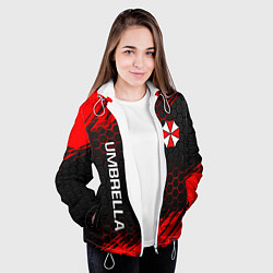 Куртка с капюшоном женская UMBRELLA CORP, цвет: 3D-белый — фото 2