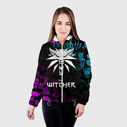 Куртка с капюшоном женская ВЕДЬМАК, цвет: 3D-белый — фото 2