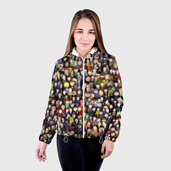 Куртка с капюшоном женская Персонажи South Park, цвет: 3D-белый — фото 2