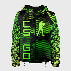 Куртка с капюшоном женская CS GO Oko, цвет: 3D-черный
