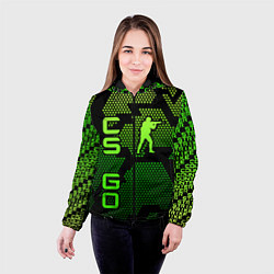 Куртка с капюшоном женская CS GO Oko, цвет: 3D-черный — фото 2