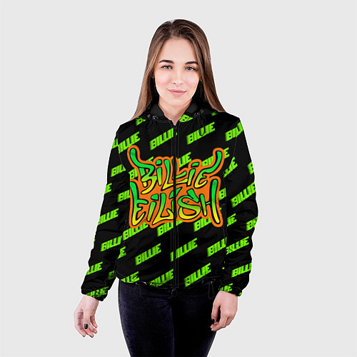 Женская куртка BILLIE EILISH / 3D-Черный – фото 4