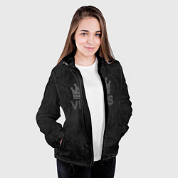 Куртка с капюшоном женская КоронаВирус, цвет: 3D-черный — фото 2