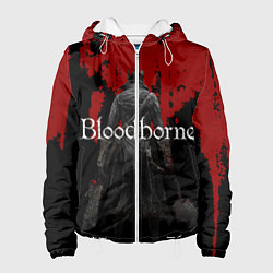 Куртка с капюшоном женская Bloodborne, цвет: 3D-белый