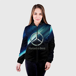 Куртка с капюшоном женская Mercedes, цвет: 3D-черный — фото 2