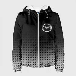 Куртка с капюшоном женская Mazda, цвет: 3D-белый