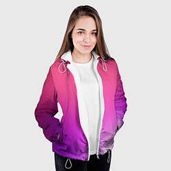Куртка с капюшоном женская Нежный цвет, цвет: 3D-белый — фото 2