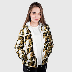 Куртка с капюшоном женская Versace, цвет: 3D-белый — фото 2