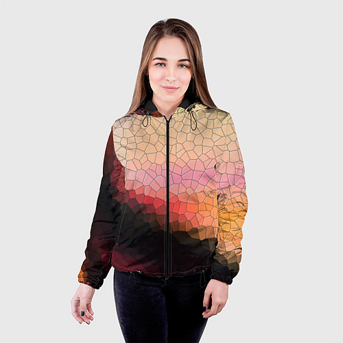 Женская куртка Пикси кожа / 3D-Черный – фото 4