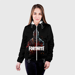 Куртка с капюшоном женская Fortnite Black Knight, цвет: 3D-белый — фото 2