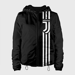 Куртка с капюшоном женская JUVENTUS, цвет: 3D-черный
