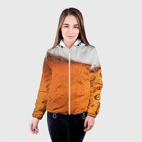 Женская куртка ПИВО! / 3D-Белый – фото 4